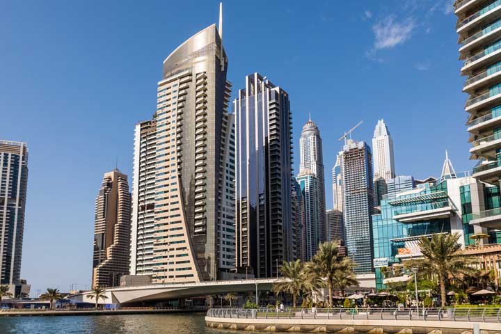 Scenic view of Dubai